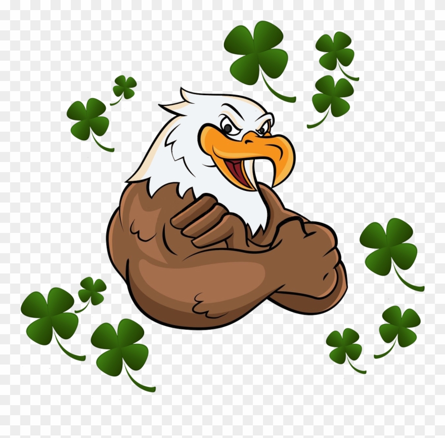 Irish Eagle - Aguia Mascote Png Clipart