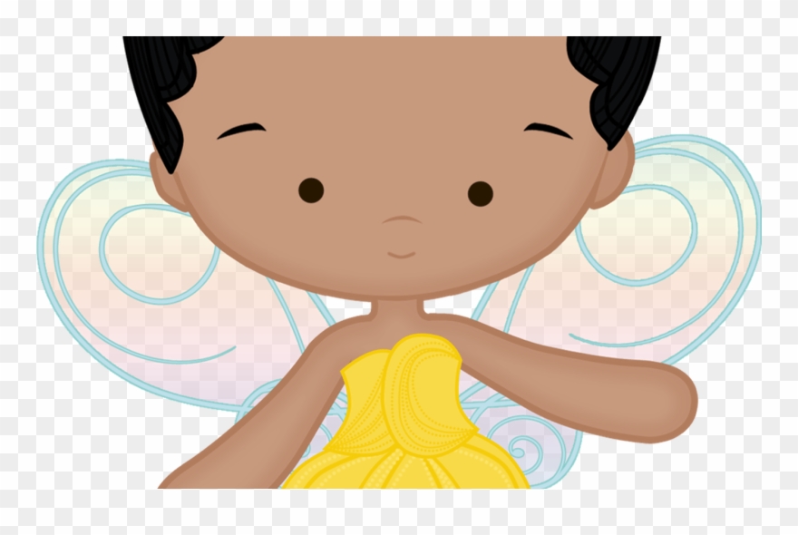 Princesas E Prncipes Playing Fairy Yellow Open Eyes - Desenho Fada Scrap Clipart