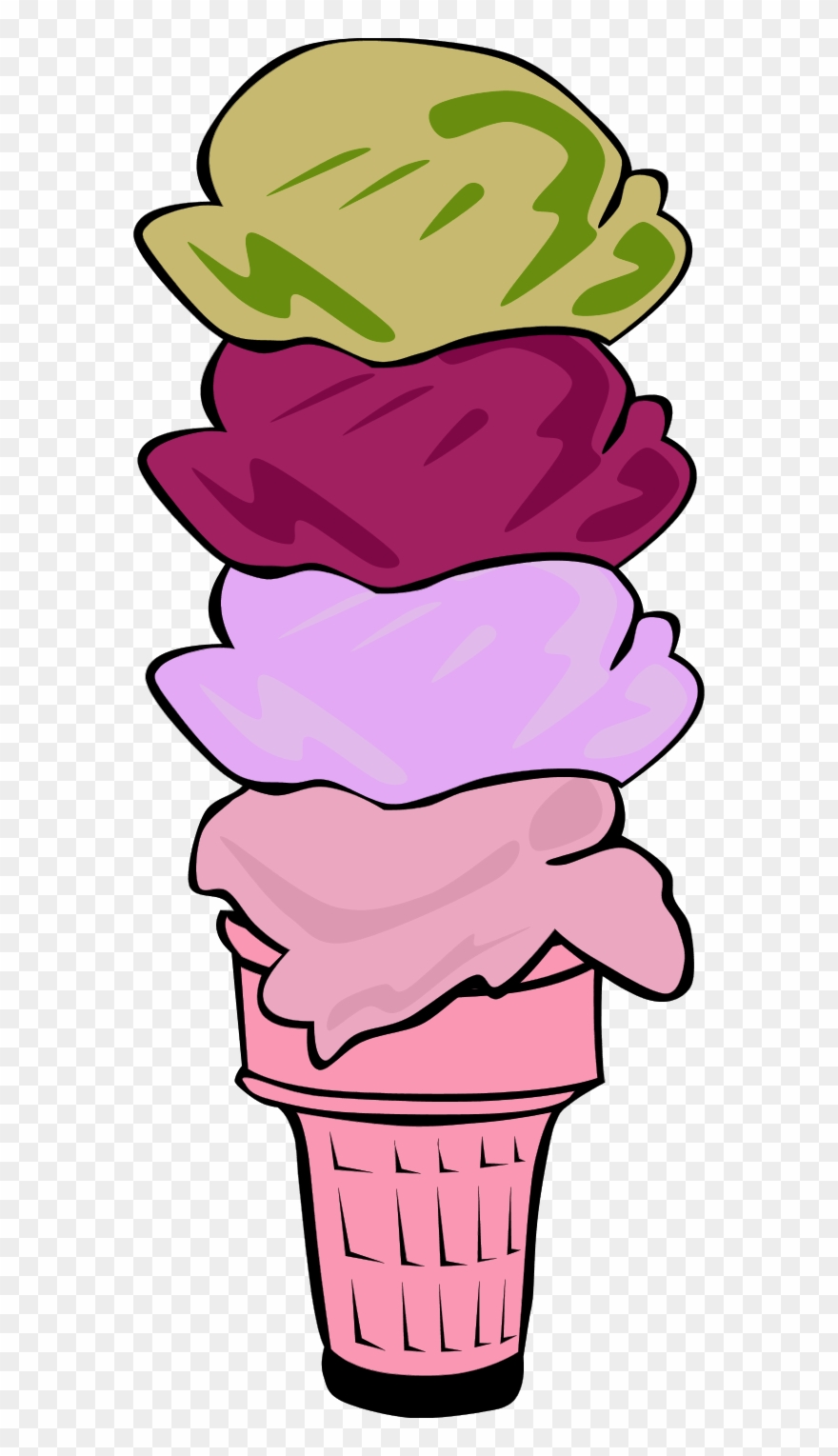 Ice Cream Scoop Clipart Panda Free Images - Ice Cream Scoops Clip Art - Png Download