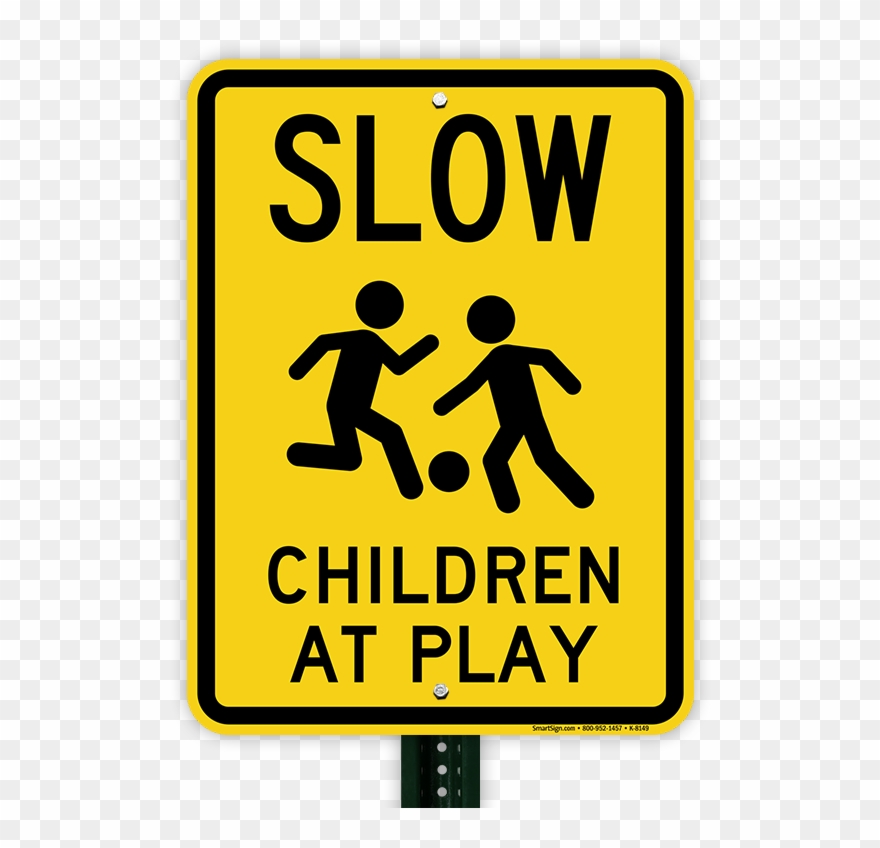 Slow Children At Play Signs - Slow Children At Play Sign Clipart