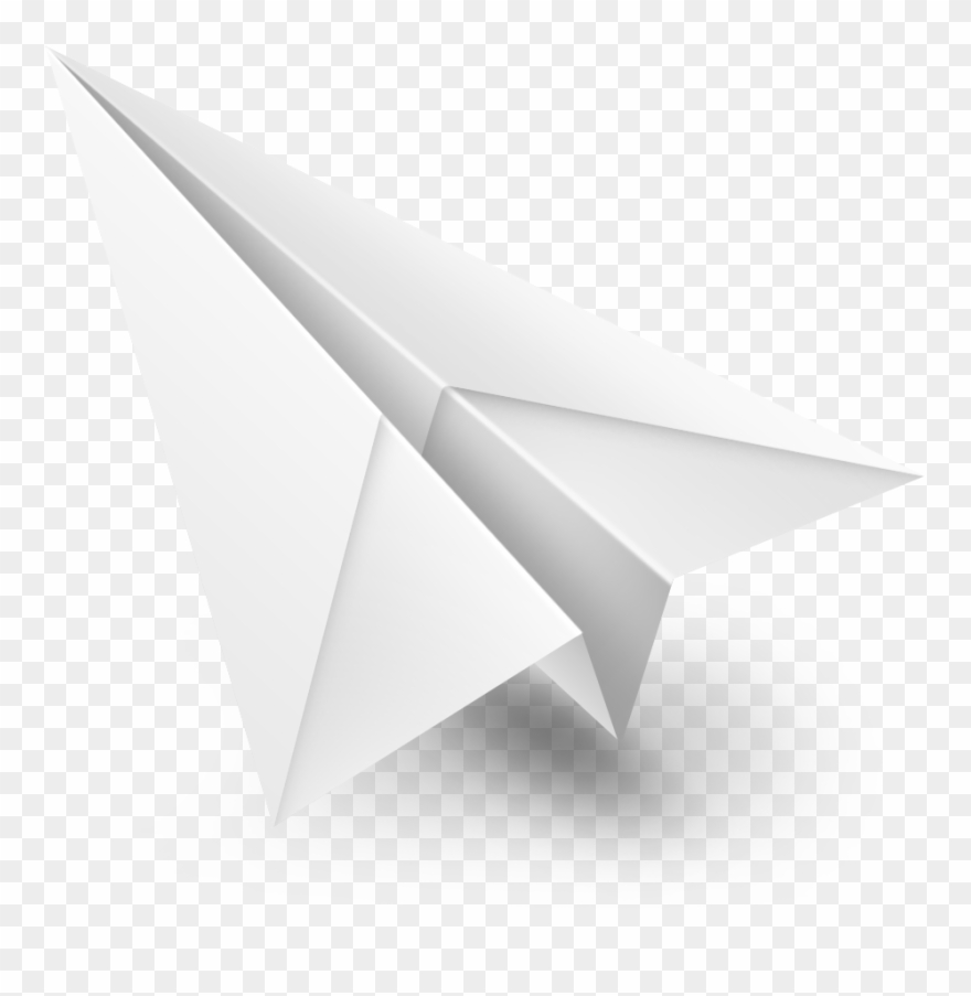 White Paper Plane - Paper Airplane Clipart
