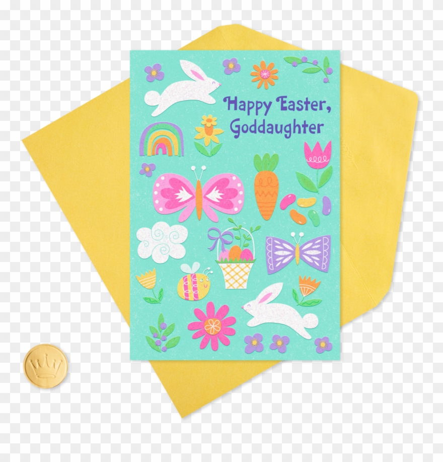 Holiday Icons Easter Card For Goddaughter - Paper Clipart