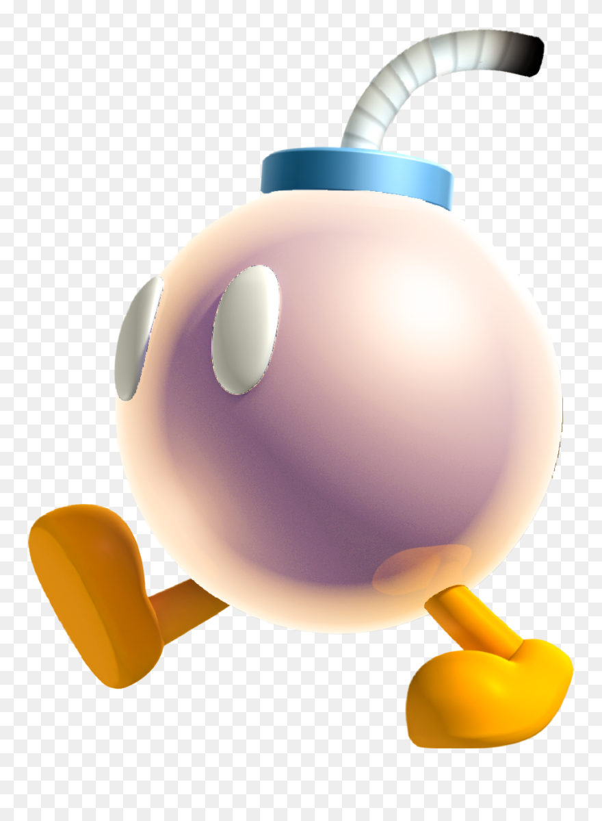 They Will Light Their Fuse When Waluigi Is Within Range - Fantendo Bob Omb Clipart