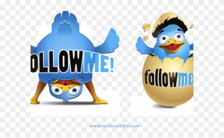 Twitter Clipart Happy Bird - Follow Me And Ill Follow You - Png Download