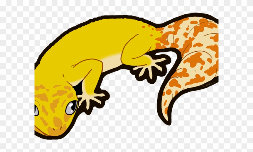 Leopard Lizard Clipart Feather - Leopard Gecko Clipart - Png Download