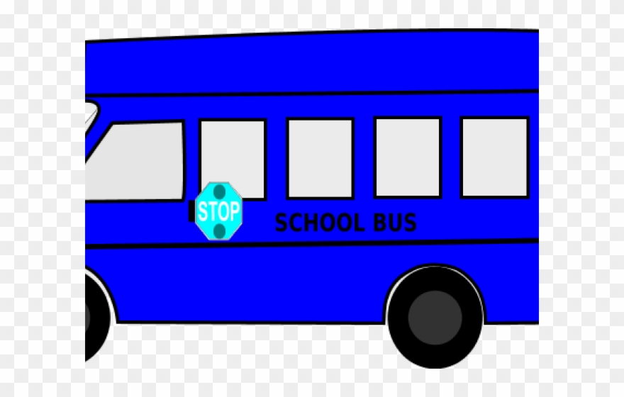 Original - Blue Bus Clip Art - Png Download