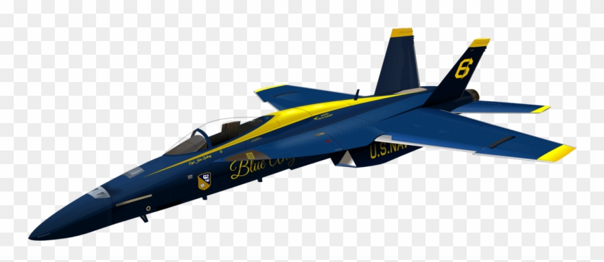 Fighter Plane Clipart - Blue Angel Plane Png Transparent Png