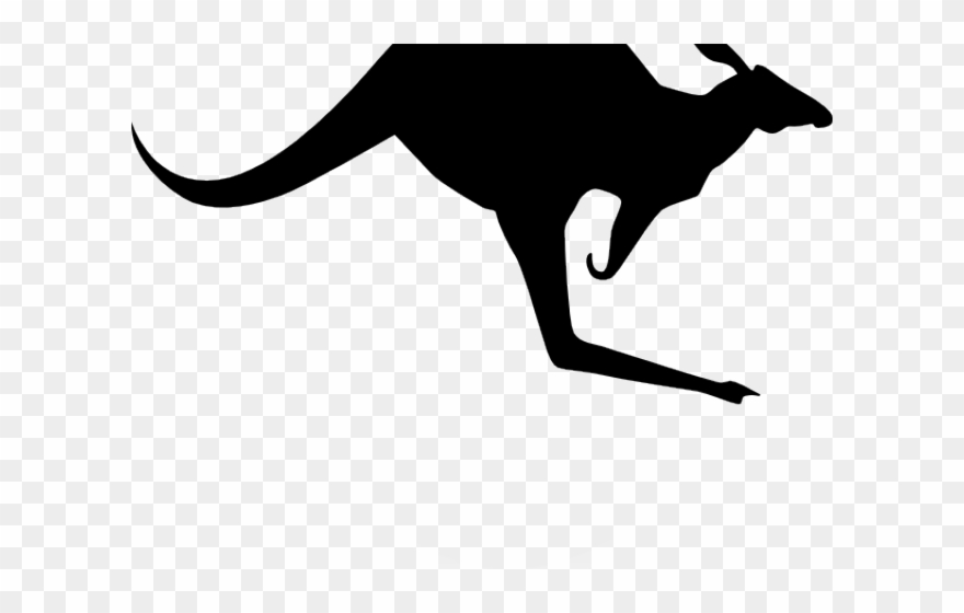 Kangaroo Clipart Black And White - Australian Owned Company Logo - Png Download