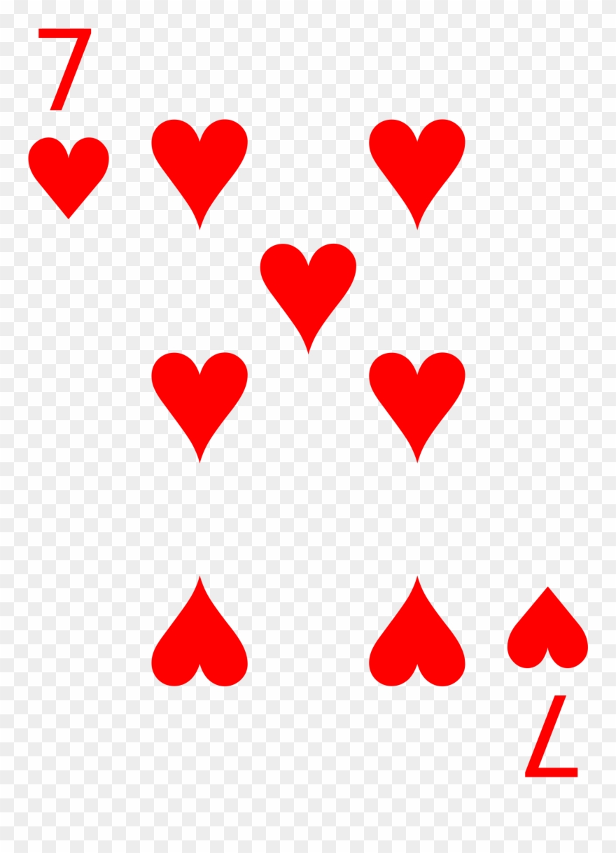 2000 X 2801 1 - Cards 7 Heart Clipart