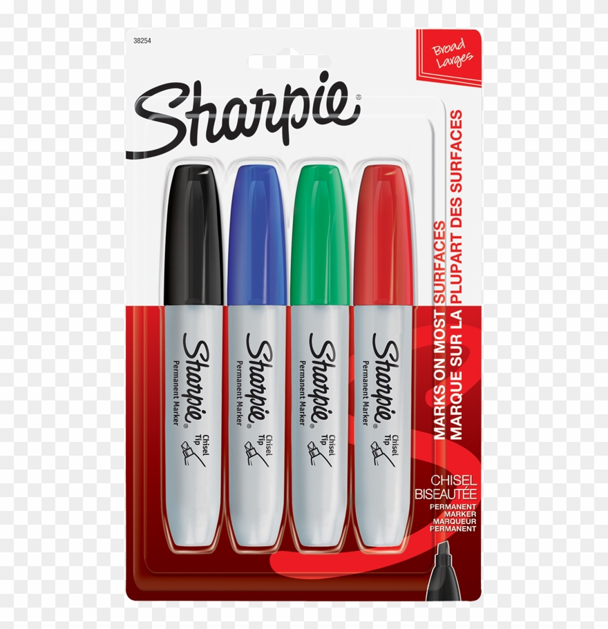 Sharpie® Chisel Tip Permanent Markers Assorted Colours Sharpie
