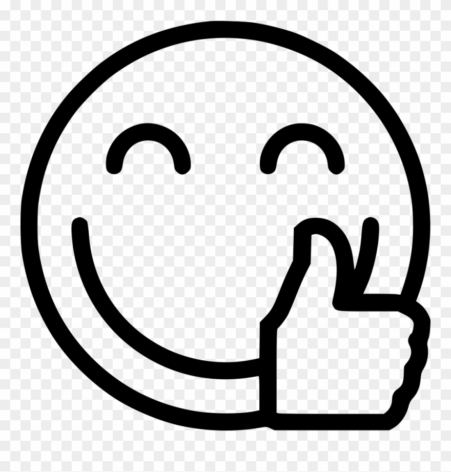 Thumbs Up Comments - Black And White Thumbs Up Emoji Clipart