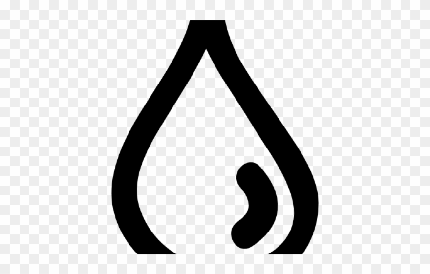 Drawn Water Droplets Black And White - Sign Clipart