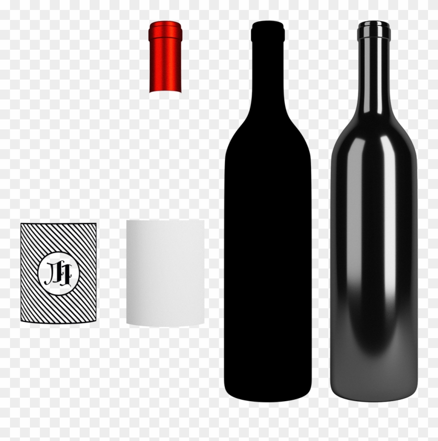 Wine Mockup Psd With Parallax On Behance - Wine Bottle Mockup Png Clipart