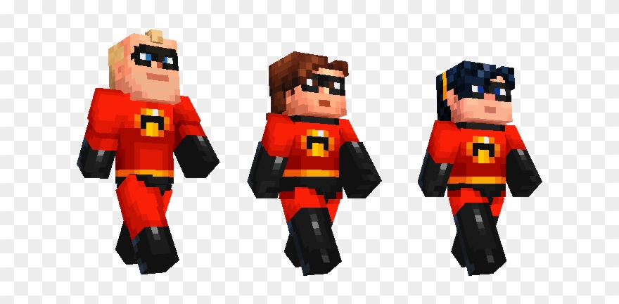 Minecraft Character Png - Minecraft Incredibles Clipart