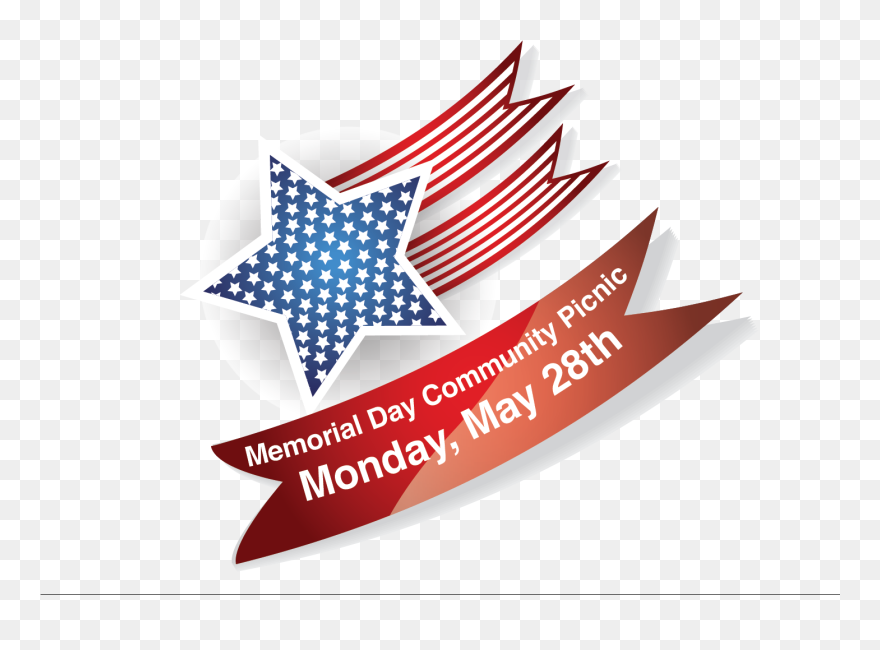 Usa Memorial Day Png Image File - Flag Of The United States Clipart