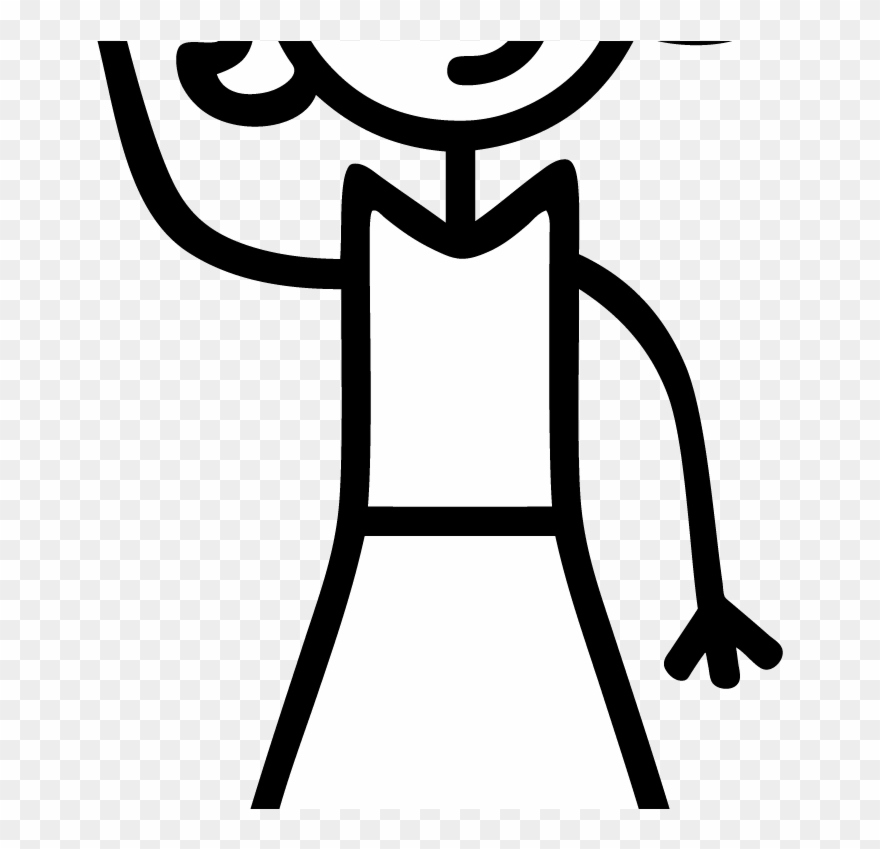 Stick Figure Clip Art - Woman Stick Figure Clipart - Png Download