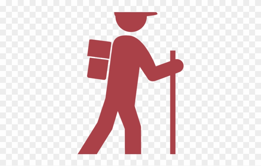 Hiking Clipart Distant - Walk Forest Icon Png Transparent Png