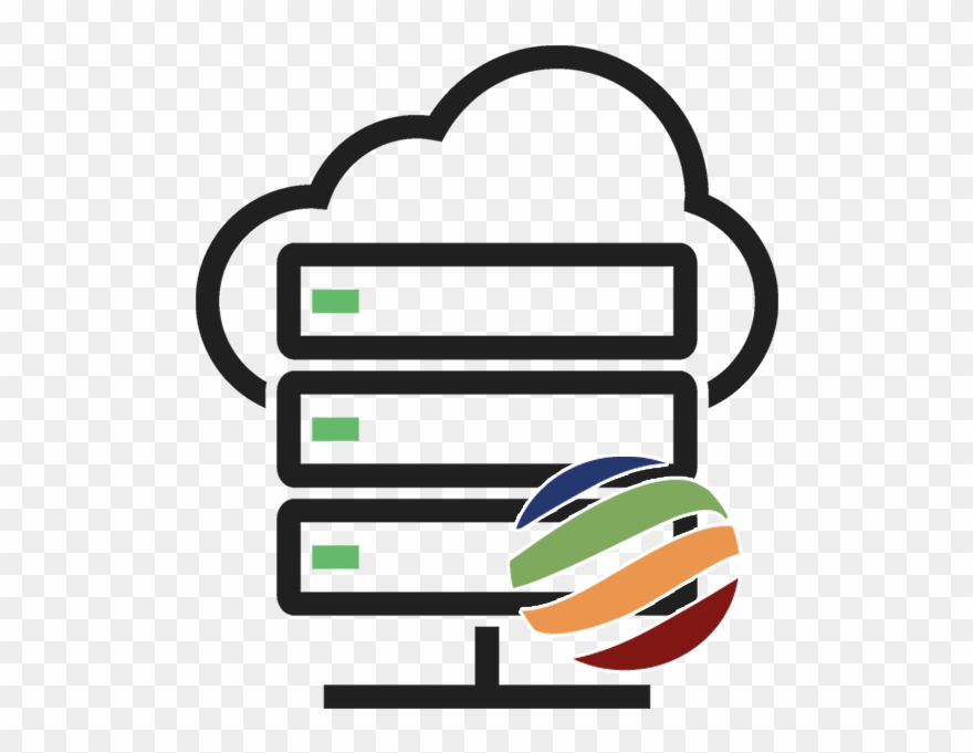High Volume Plans - Cloud Server Icon Transparent Clipart