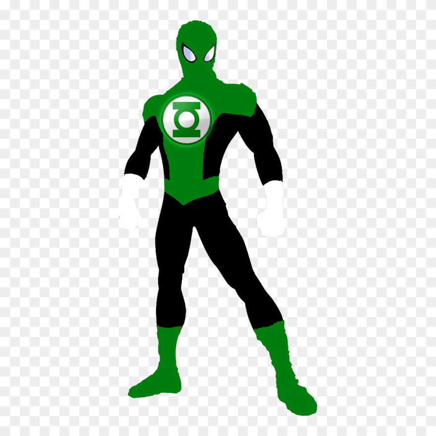 This Is Green Lantern Spiderman's Info Appearance - Green Lantern Symbol Clipart