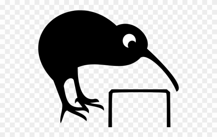 Kiwi Bird Clipart Nz Sea Animal - Kiwix Logo - Png Download