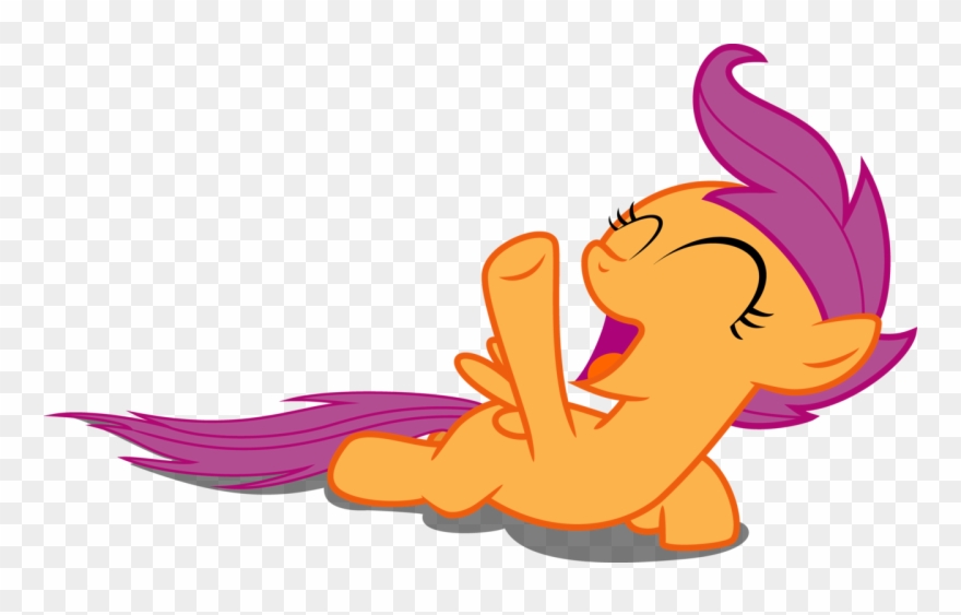 Laughing Transparent Background - Mlp Scootaloo Laughing Vector Clipart