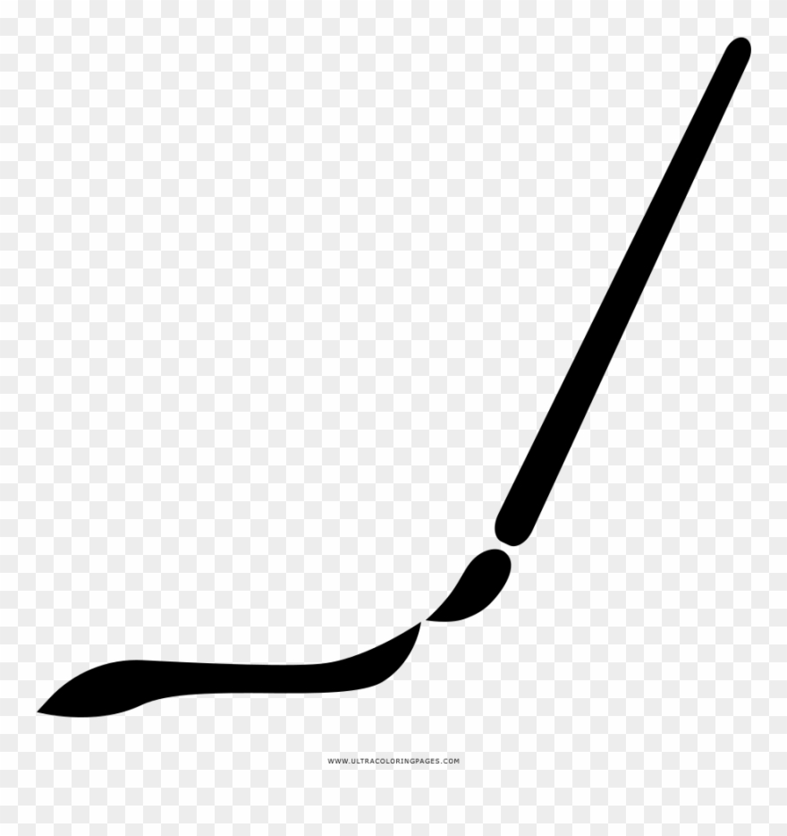 Paint Brush Coloring Page , Png Download Clipart
