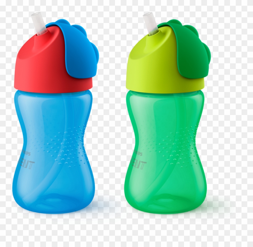 Philips Avent My Bendy Straw Cup - Philips Avent My Bendy Straw Cup 10oz 2pk Blue Green Clipart