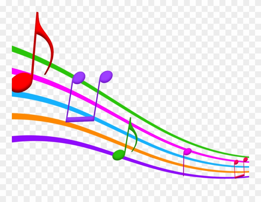 Music Note Clip Art - Colorful Musical Notes - Png Download