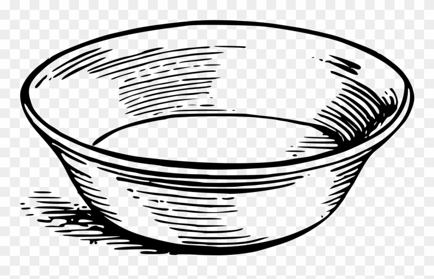 Drawing Of A Bowl Clipart