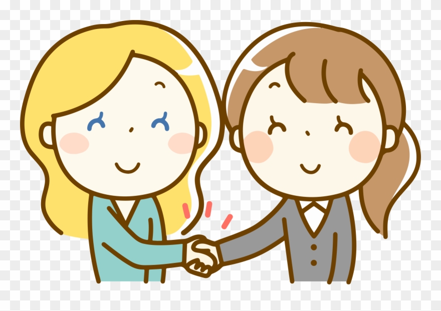 Big Image - Handshake Cartoon Png Clipart