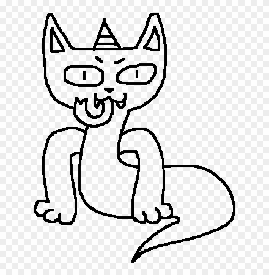 Mek A Snek Kat Corn 1 1 - Line Art Clipart