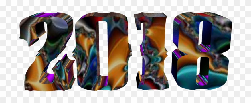2018 Happy New Year Png Hd - Happy New Year 2018 3d Clipart