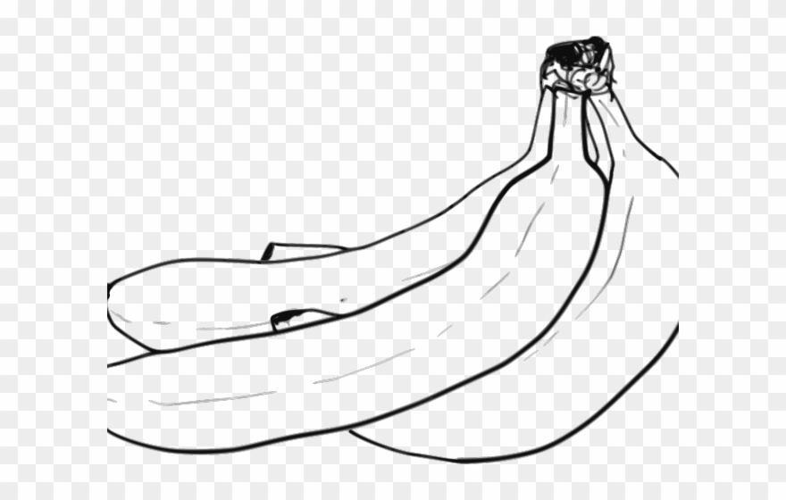 Five Clipart Banana - Black And White Clipart Banana - Png Download