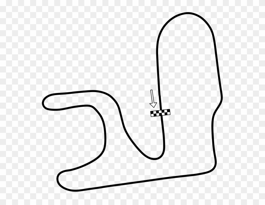 Goldenport Park Circuit - Line Art Clipart