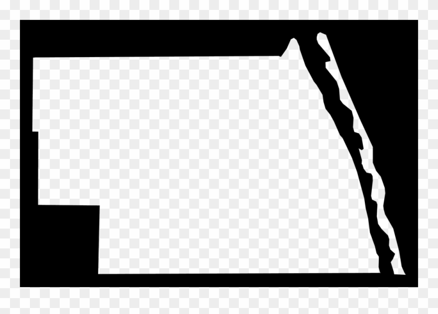 A Plain Frame Map Of Indian River - Plot Clipart