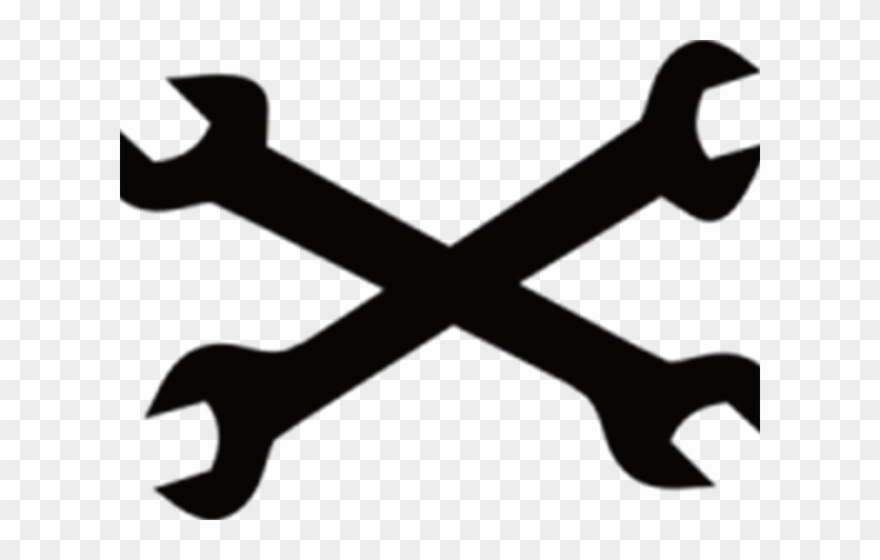 Spanner Clipart Cross Wrench Crossed Wrenches Transparent Background