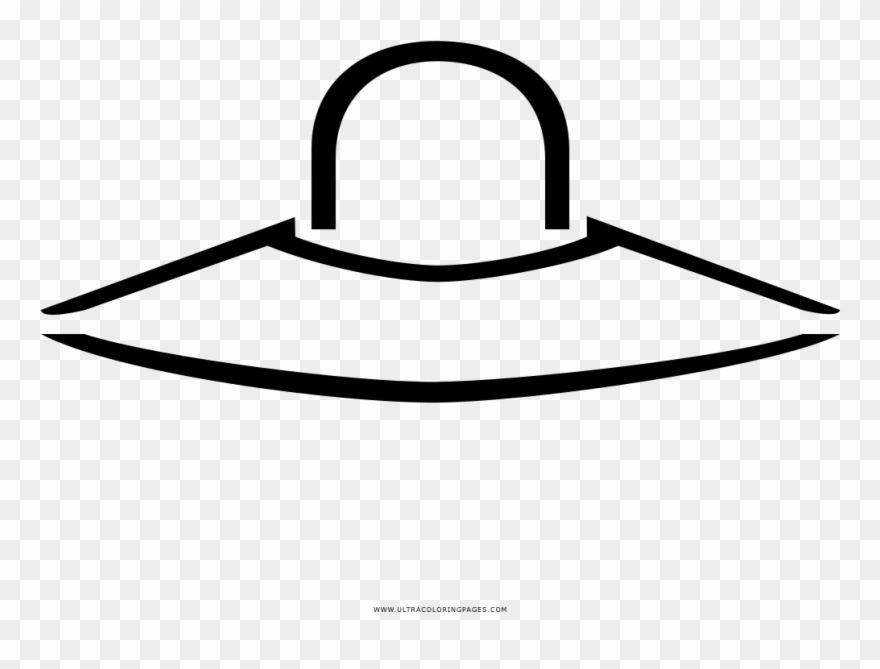 Ufo Coloring Page - Line Art Clipart