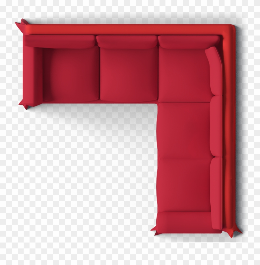 Bedside Table Png - L Shaped Sofa Top View Clipart
