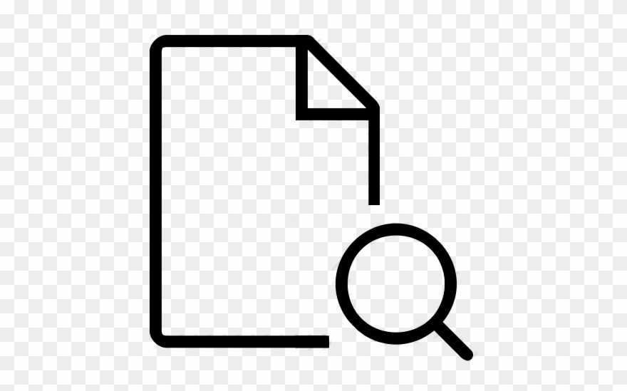 Search Icon - Line Art Clipart