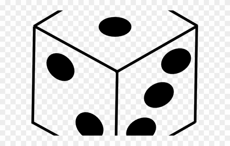 Dice Clipart Dadu - Drawing Holes In Isometric - Png Download