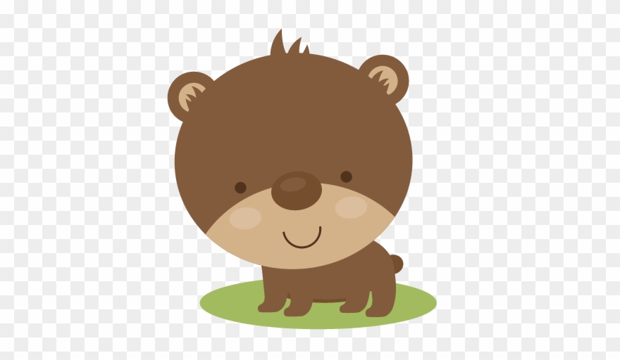 Cute Bear Svg Scrapbook File Bear Svg File Cute Bear - Baby Woodland Bear Clipart - Png Download