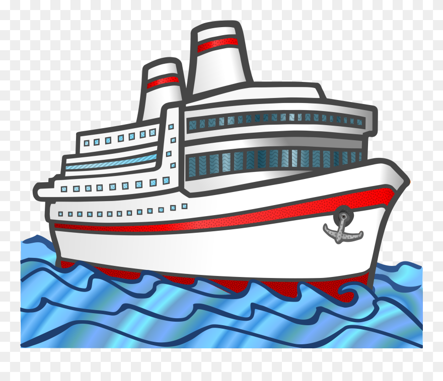 Brilliant Clip Art Cruise Ship - Clipart Of Ship - Png Download