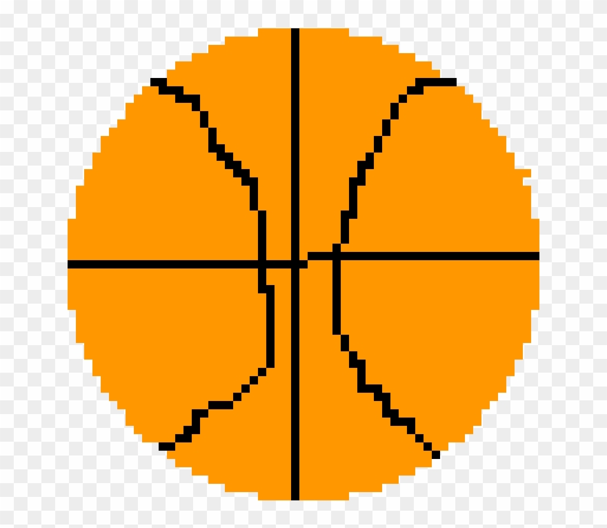 Sports - Basketball Pixel Art Clipart
