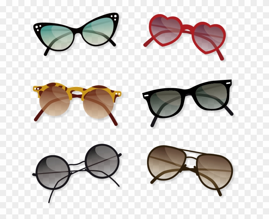 Sunglasses Ray-ban Painted Vector Carrera Lady Aviator - Dia De La Madre Con Lentes Clipart