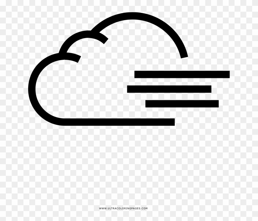 Windy Coloring Page Clipart