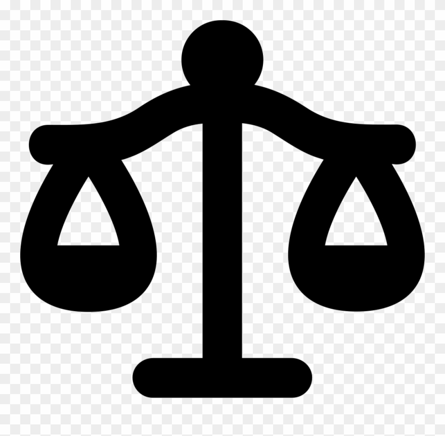 Libra Justice Balanced Scale Symbol - Libra Símbolo Clipart