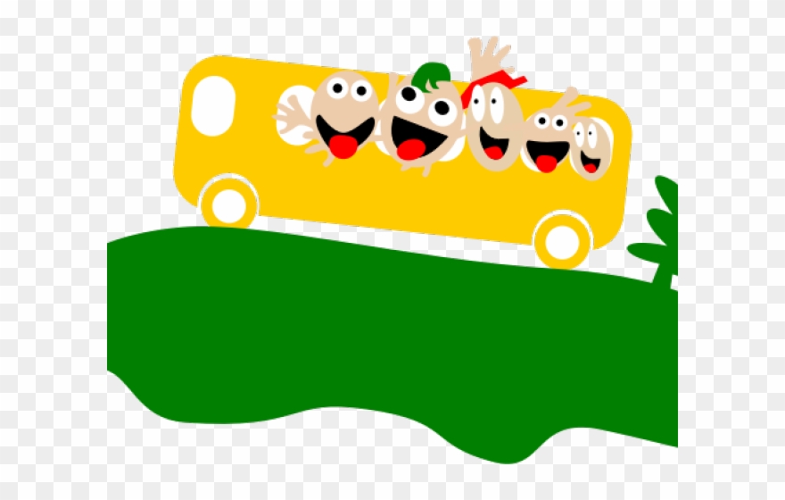 Bus Clipart Tour Guide - Bus Kartun Tour - Png Download