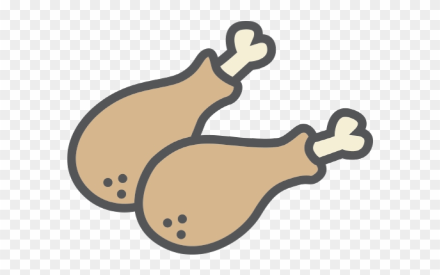 Chicken Clipart Chicken Wing - Transparent Chicken Wing Cartoon - Png Download