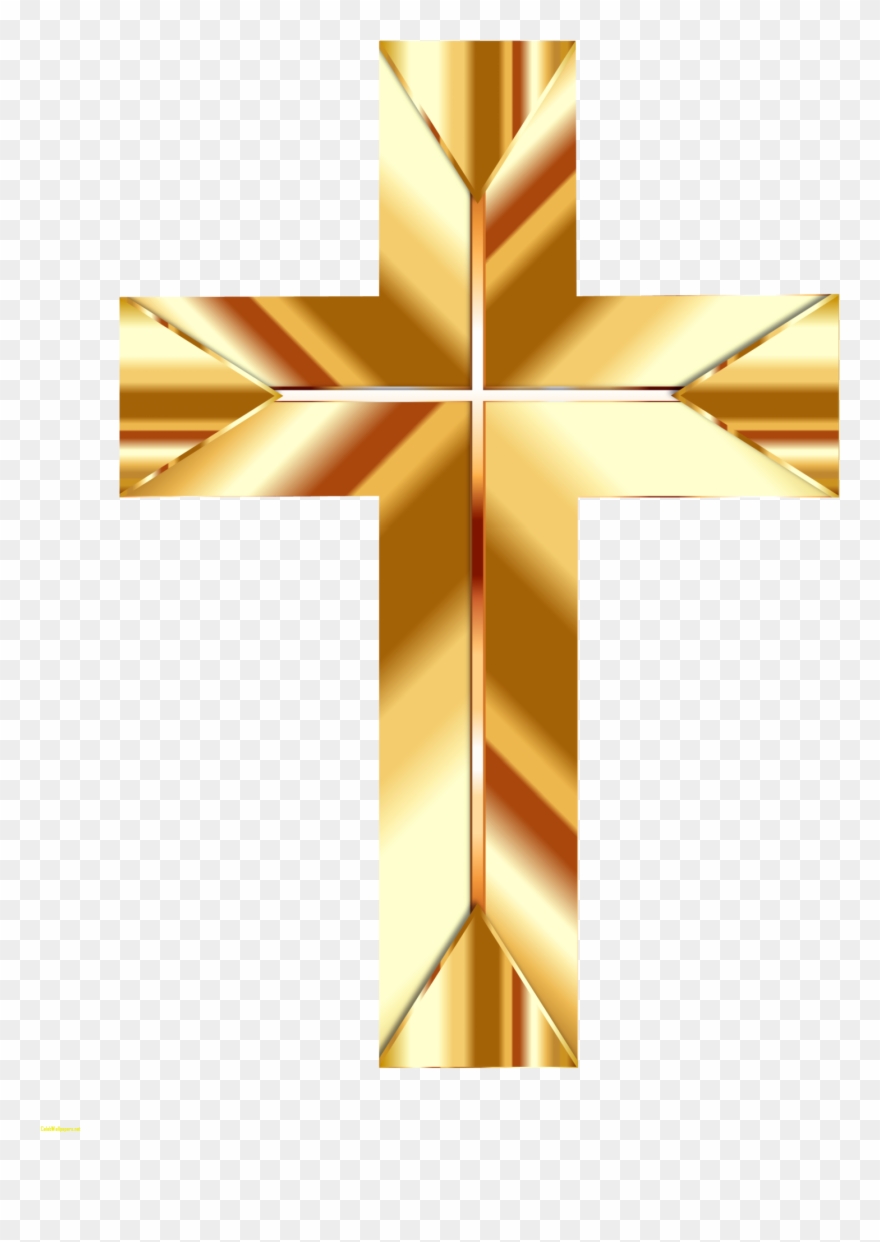 Clipart Lent Cross - Cruz Dourada Fundo Transparente - Png Download