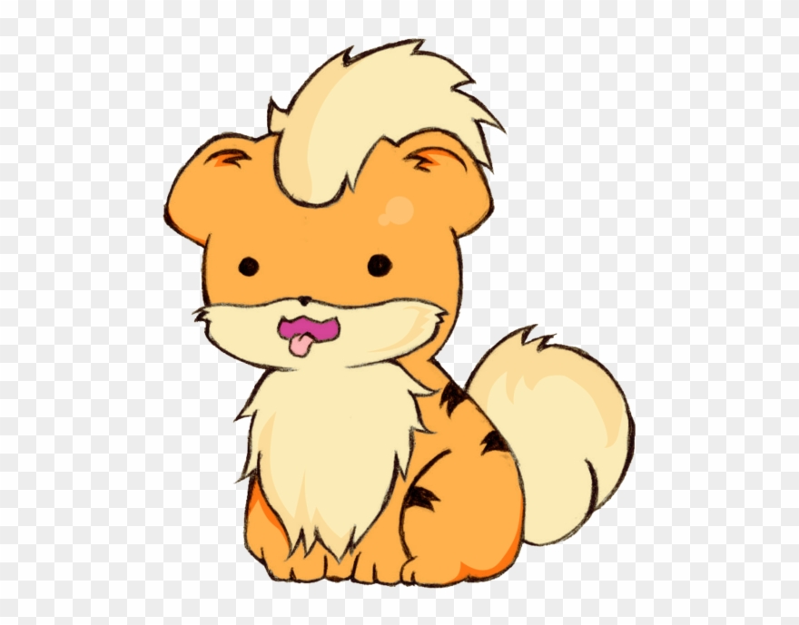 Growlithe Drawing Cute Jpg Freeuse Library - Cute Growlithe Clipart